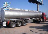 60CBM Petrol Tankeri Yarı Römork Kamyon, Üç Akslı Yakıt Tankeri Alüminyum Yarı Römork